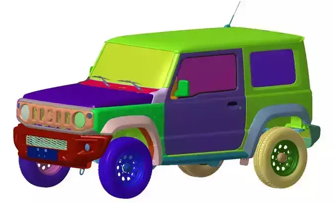 Suzuki Jimny  Avantage 2019 Vehicle 3d scan model 3D model