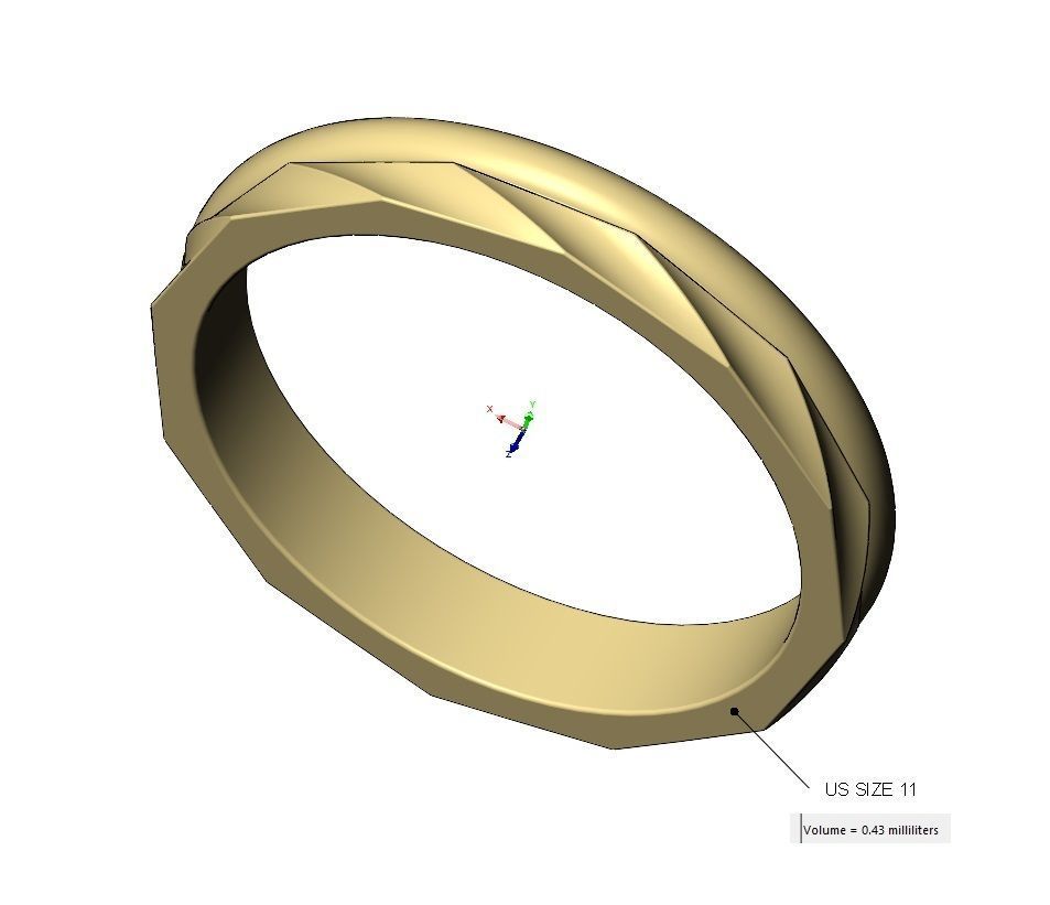Round and twisted simple band Us sizes 5to11 3D print model_16