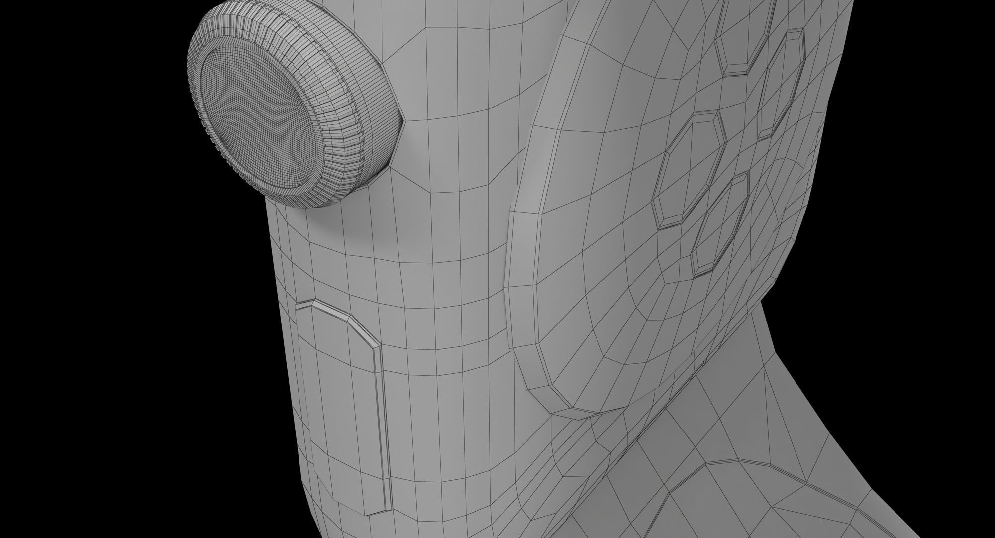 Apple Watch Sport Space Gray 42mm Low-poly 3D model_24