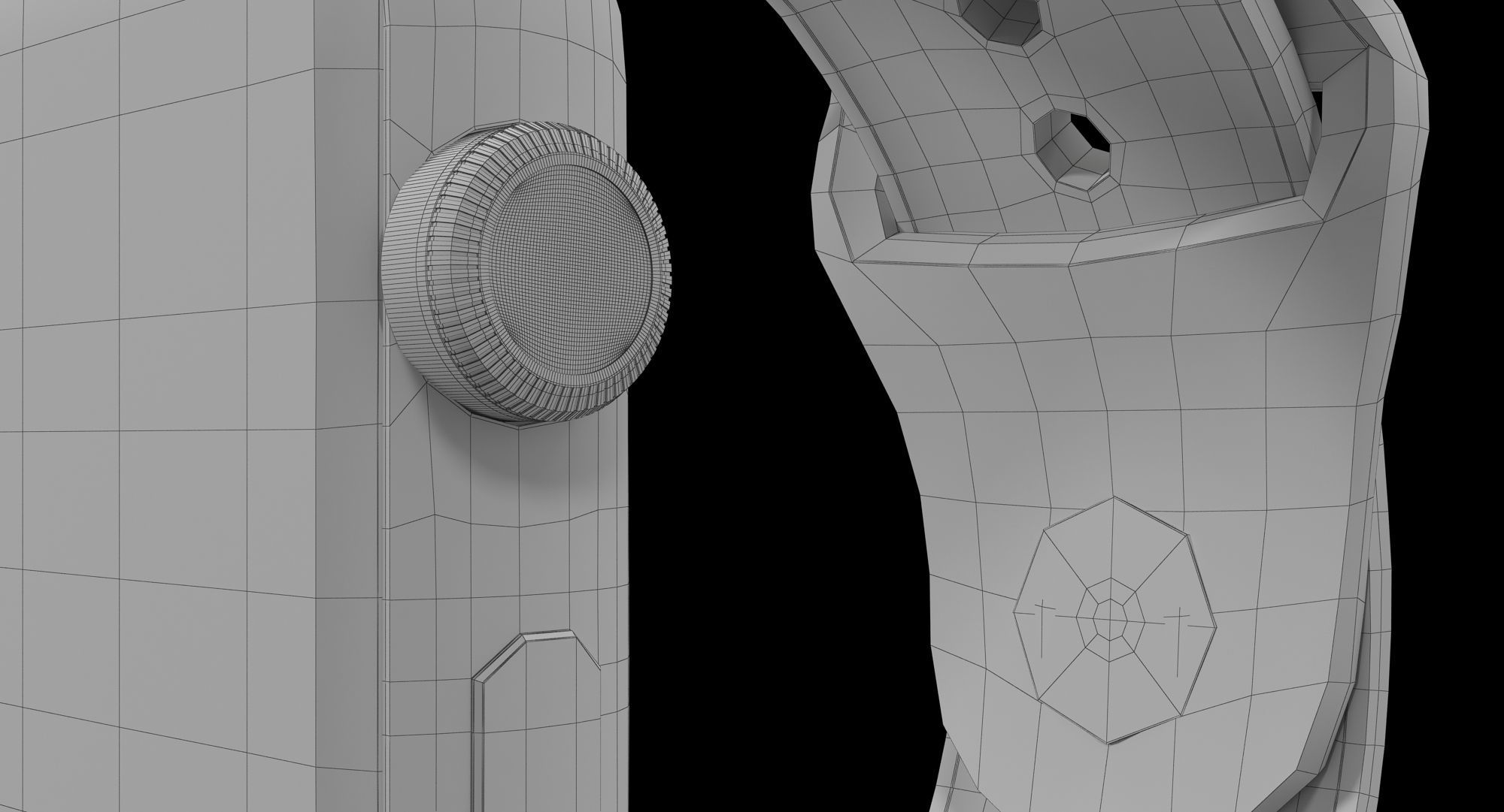 Apple Watch Sport Space Gray 42mm Low-poly 3D model_22