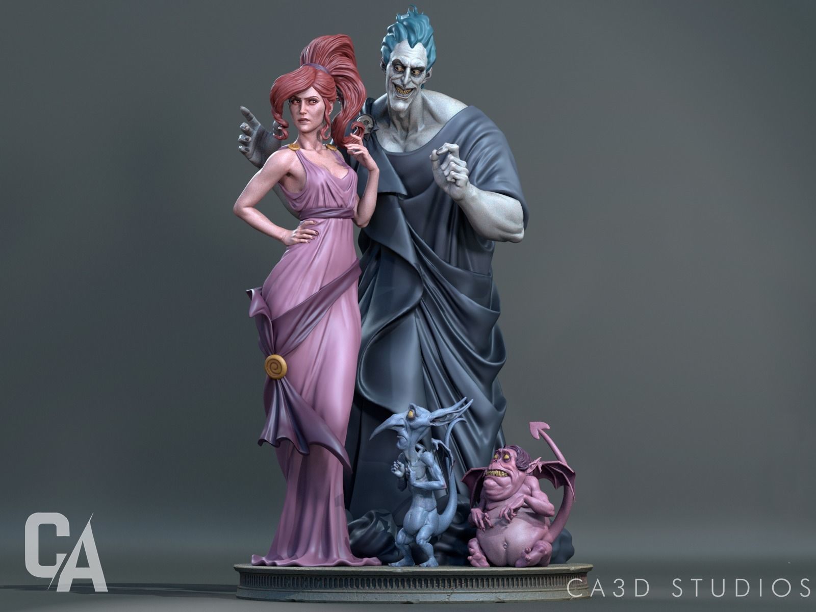 Hades and Megara 3D Print 3D print model_3