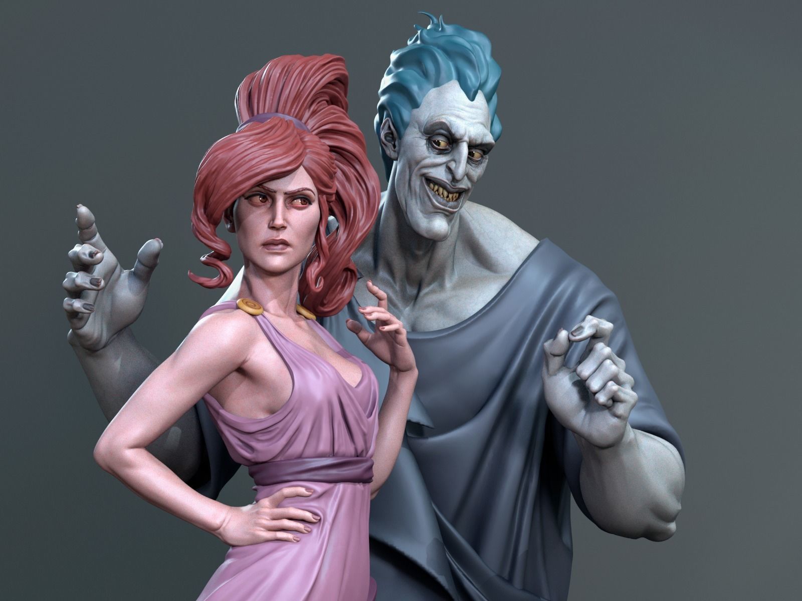 Hades and Megara 3D Print 3D print model_1