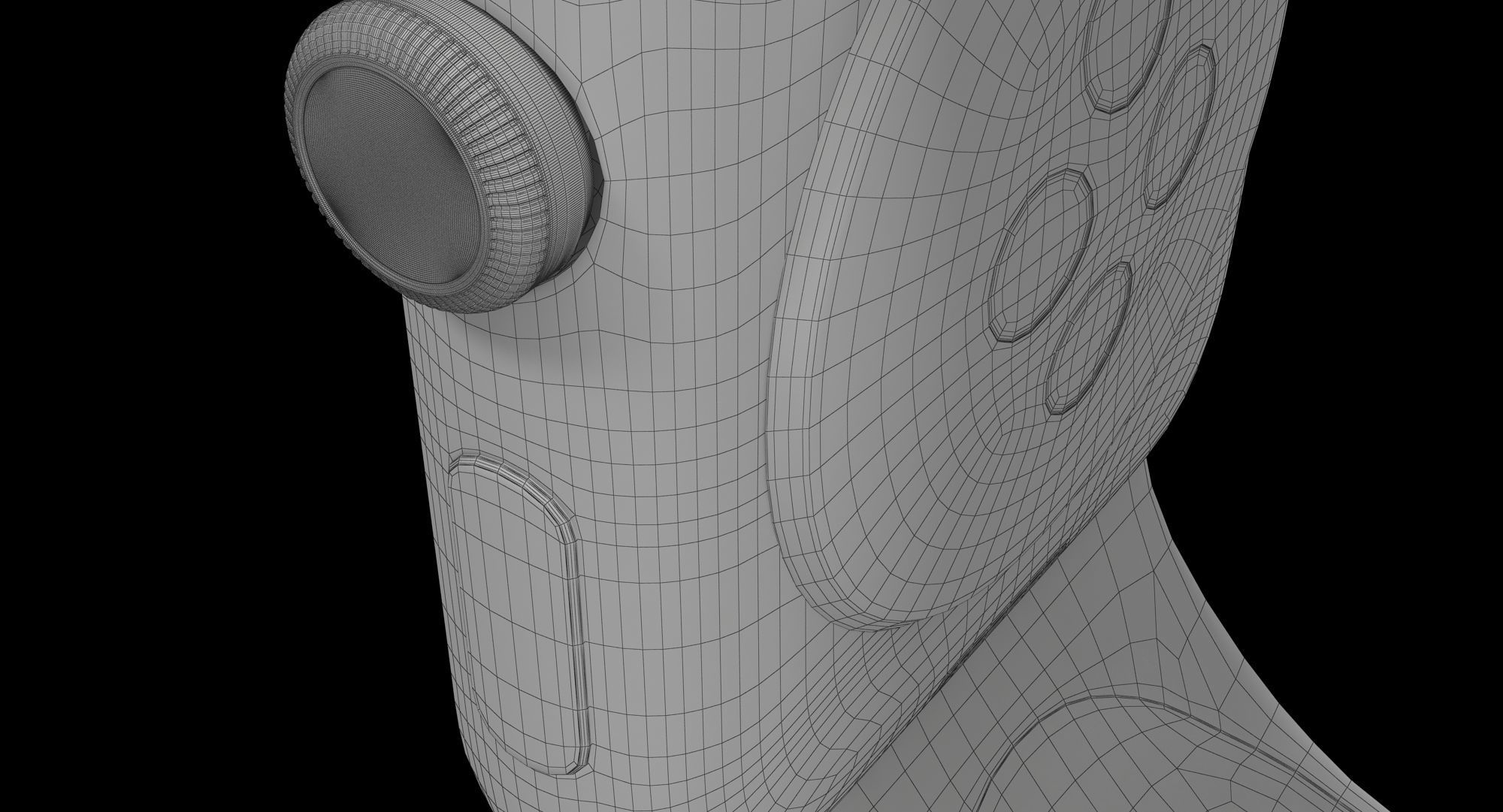 Apple Watch Sport White 42mm Low-poly 3D model_27