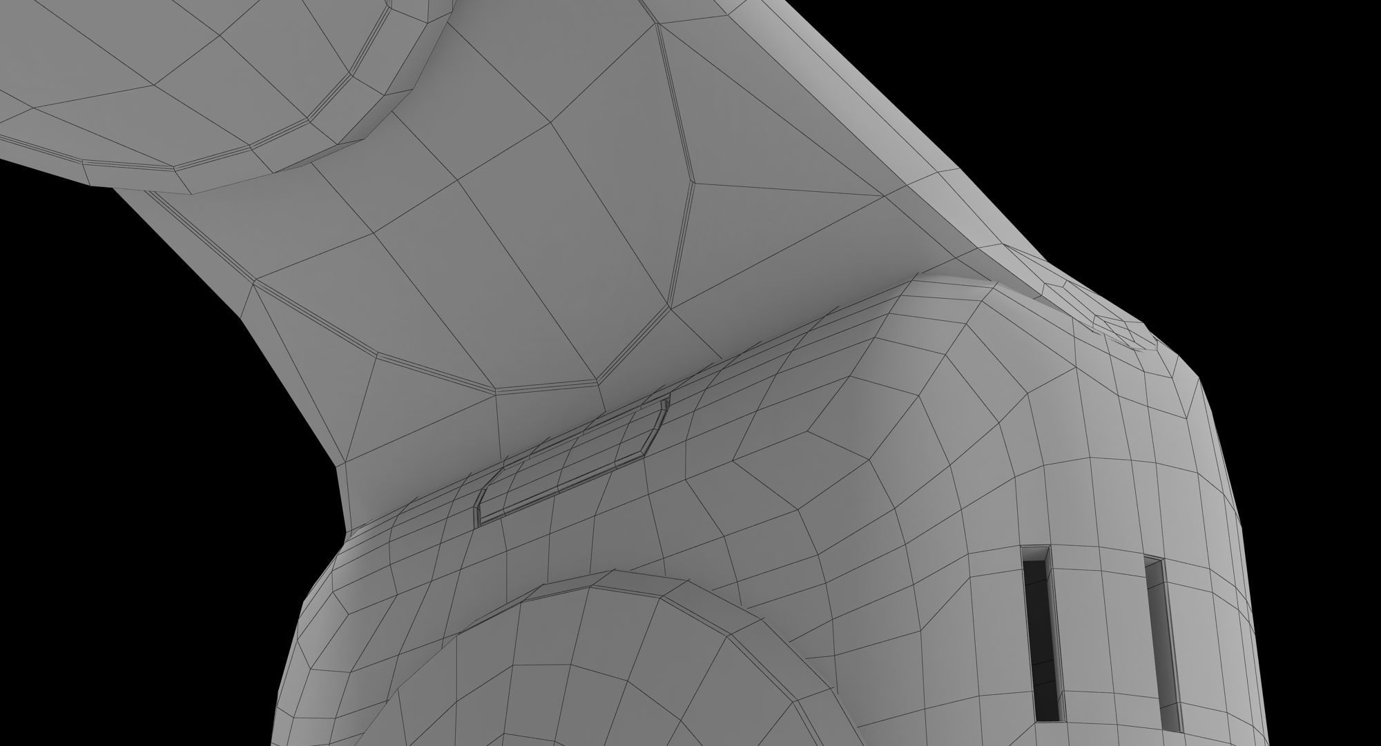 Apple Watch Sport White 42mm Low-poly 3D model_24