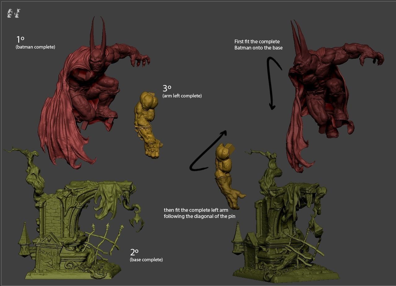 Batman Vampire 3D Print 3D print model_8