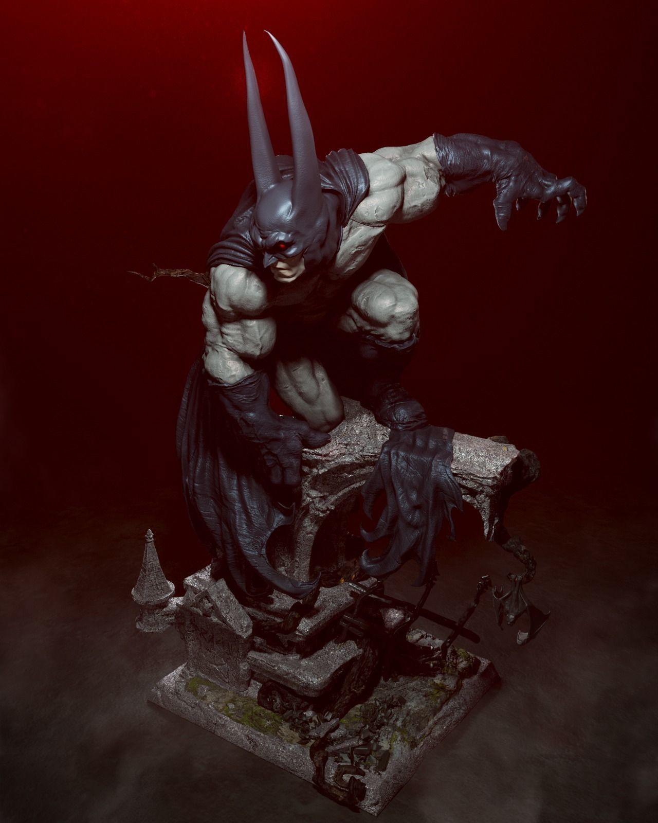 Batman Vampire 3D Print 3D print model_3