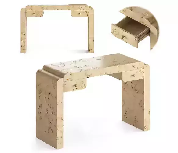 Shura Burl Console Table