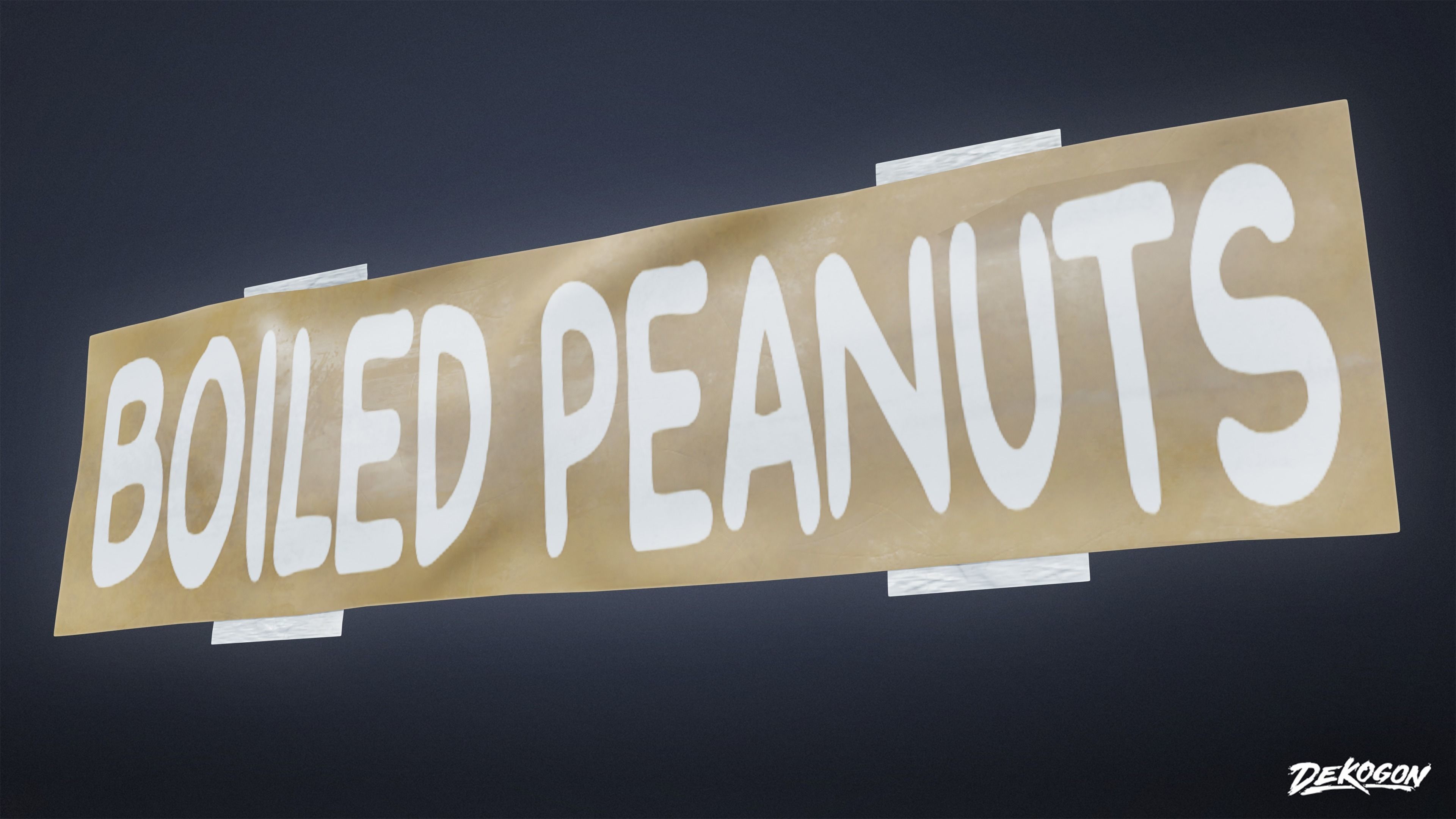 SUBURBS - Advertisements 01 - LOW POLY AND NANITE Low-poly 3D model_17