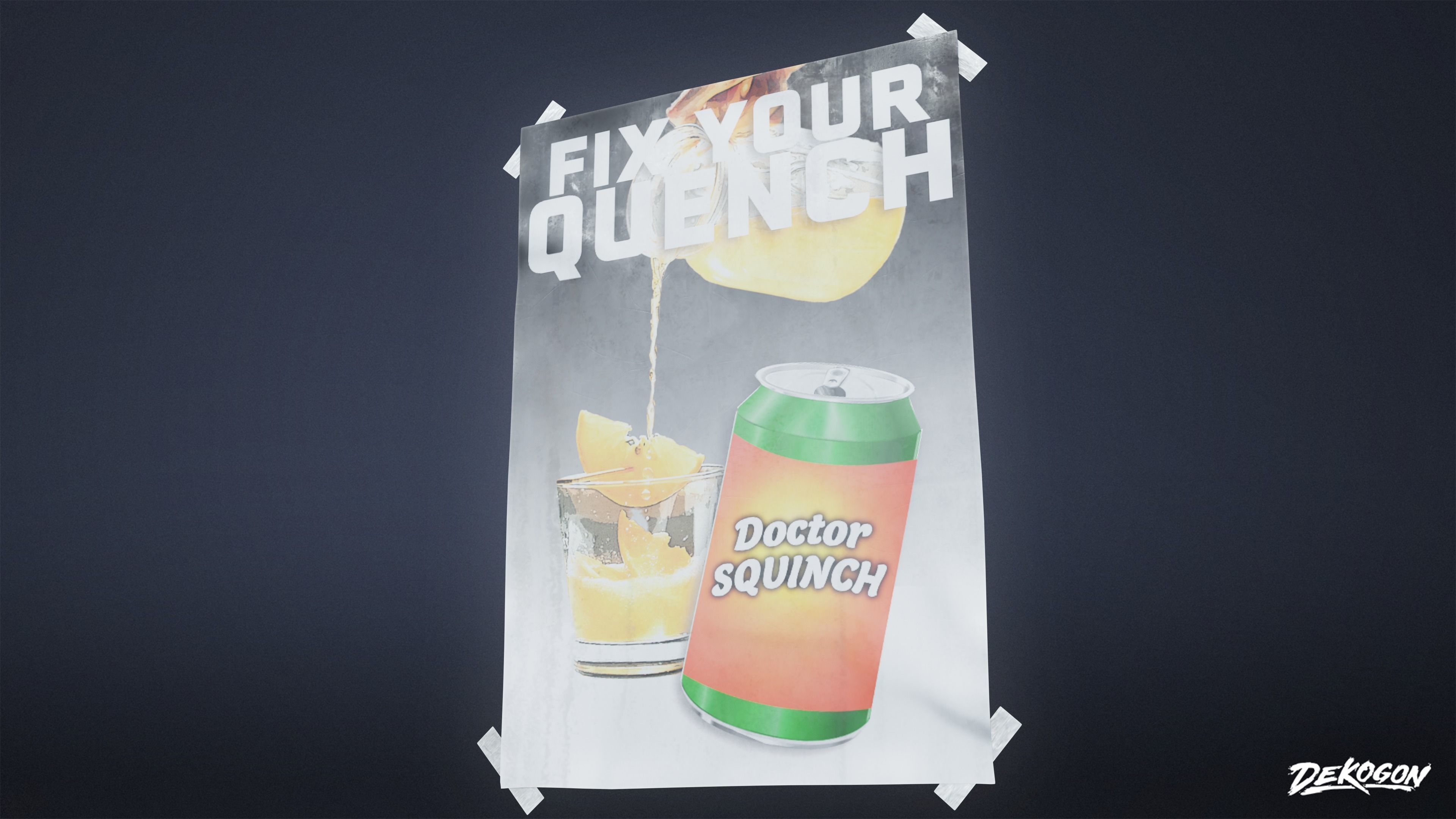 SUBURBS - Advertisements 01 - LOW POLY AND NANITE Low-poly 3D model_13