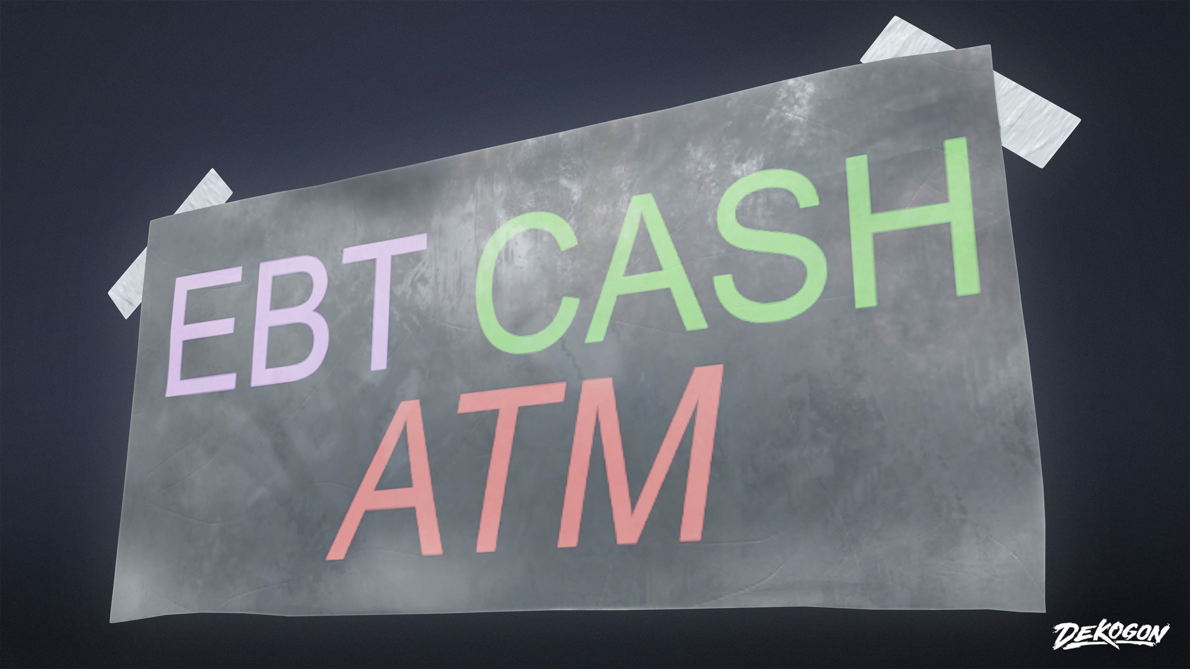 SUBURBS - Advertisements 01 - LOW POLY AND NANITE Low-poly 3D model_8