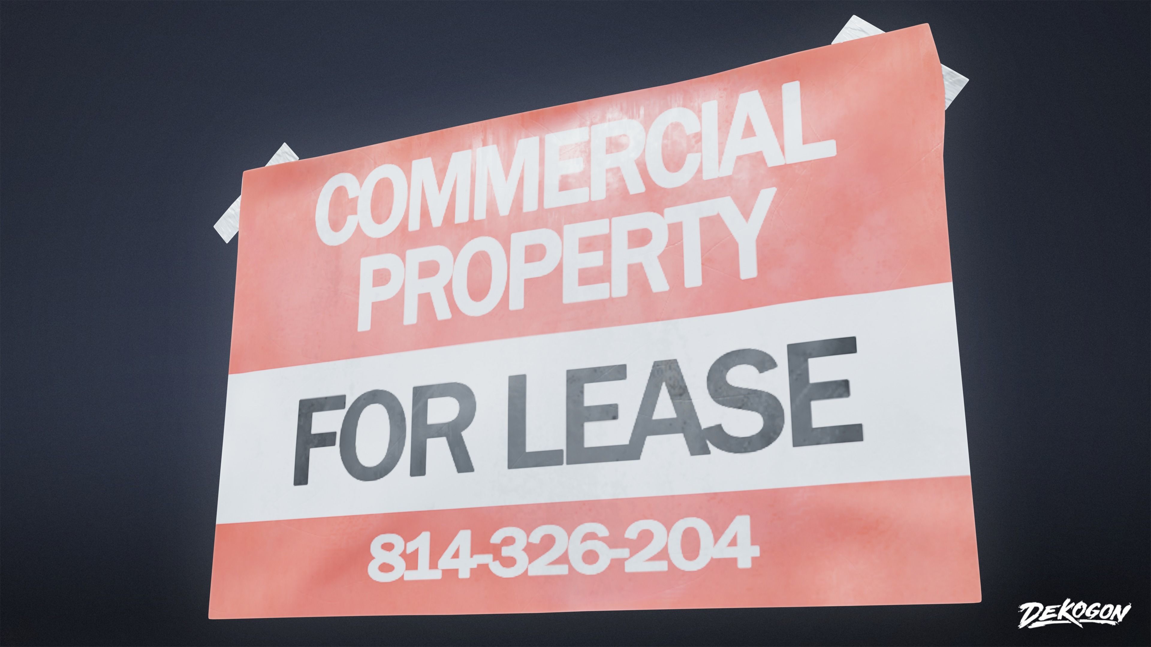 SUBURBS - Advertisements 01 - LOW POLY AND NANITE Low-poly 3D model_9