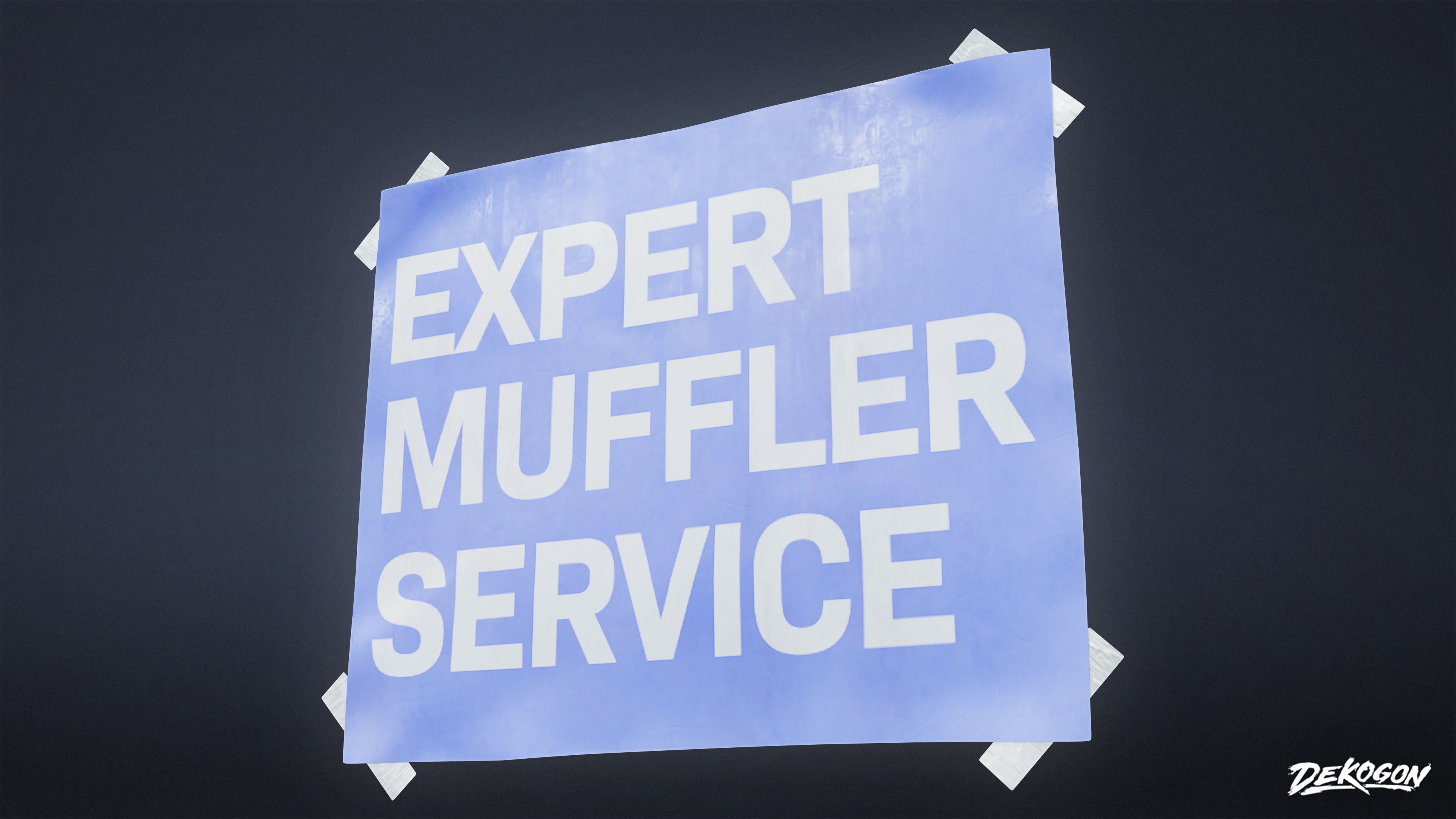 SUBURBS - Advertisements 01 - LOW POLY AND NANITE Low-poly 3D model_18