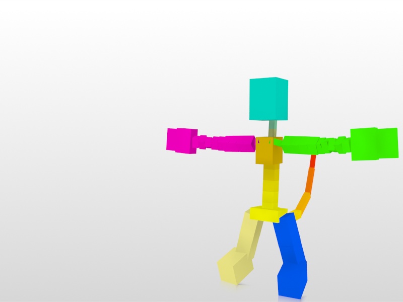 Rigged Cartoon Cat 3D model_1