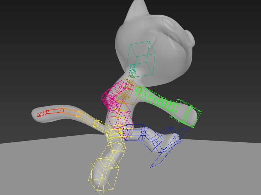 Rigged Cartoon Cat 3D model_3