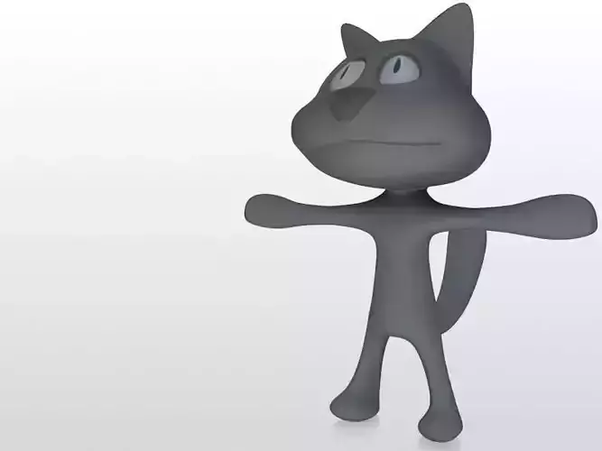 Rigged Cartoon Cat