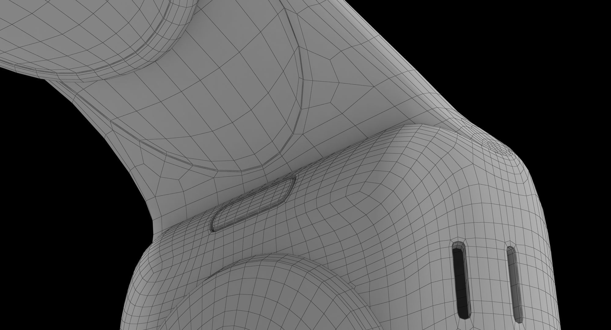 Apple Watch Sport Blue 42mm Low-poly 3D model_31