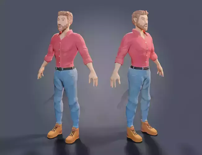 Stylized Man Character