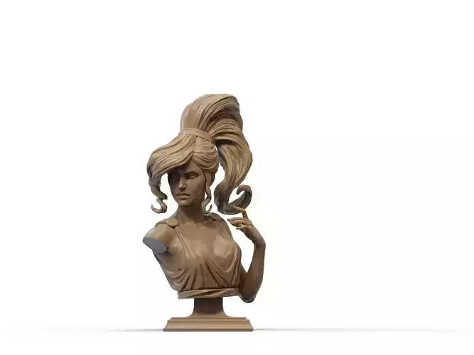 Megara Bust 3D Print 3D print model