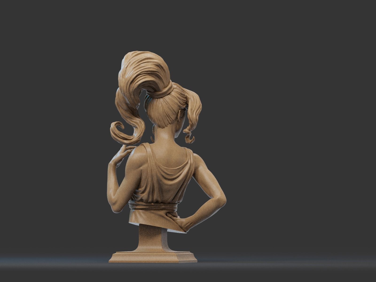 Megara Bust 3D Print 3D print model_12
