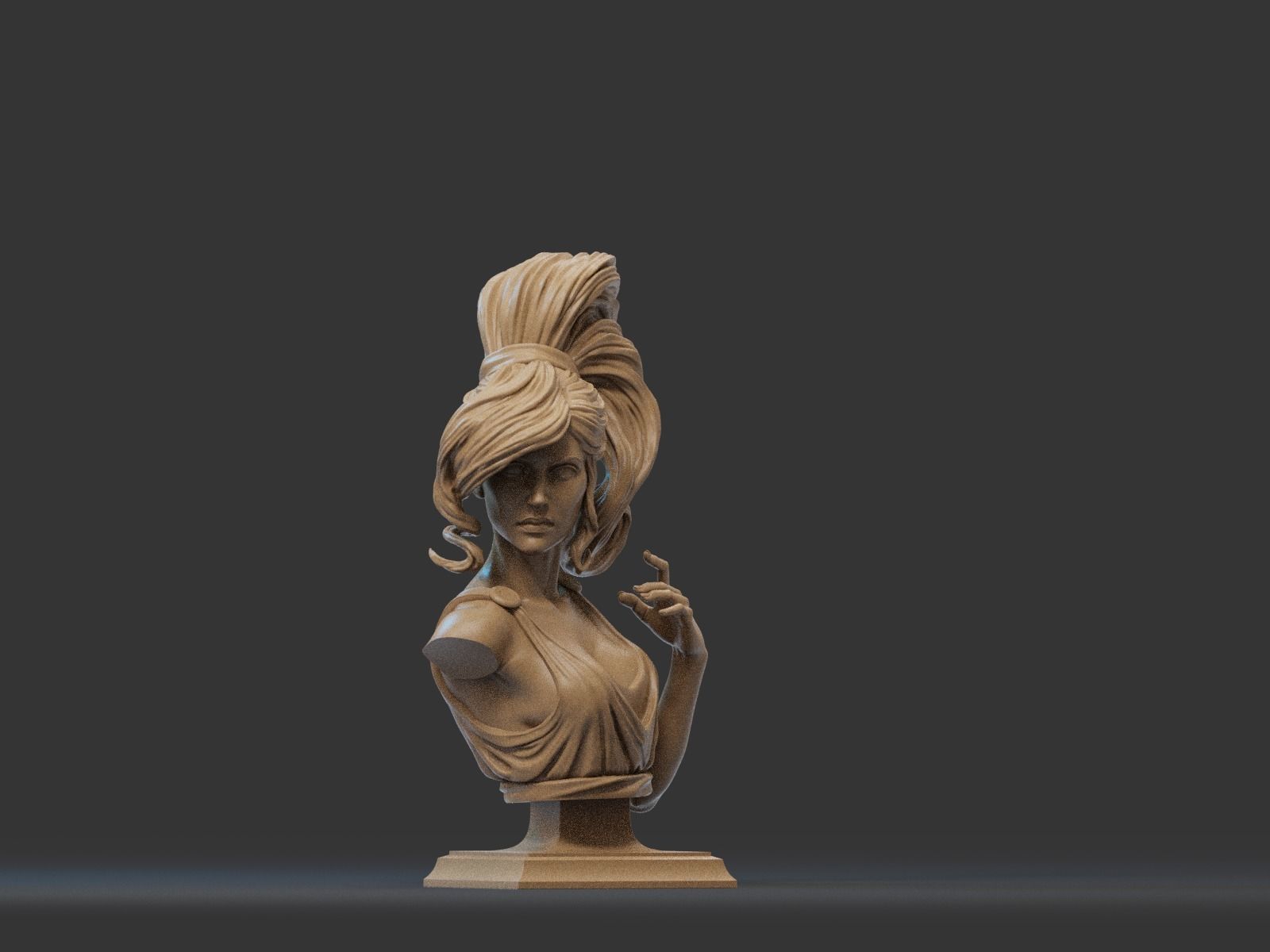 Megara Bust 3D Print 3D print model_2