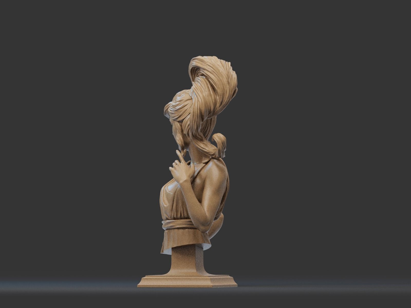 Megara Bust 3D Print 3D print model_11