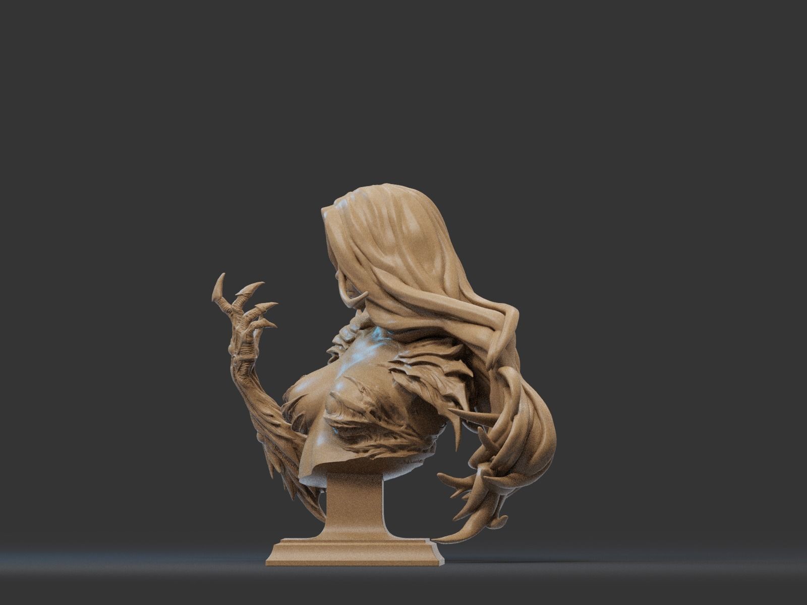 SARA PEZZINI - WITCHBLADE Bust 3D PRINT 3D print model_2