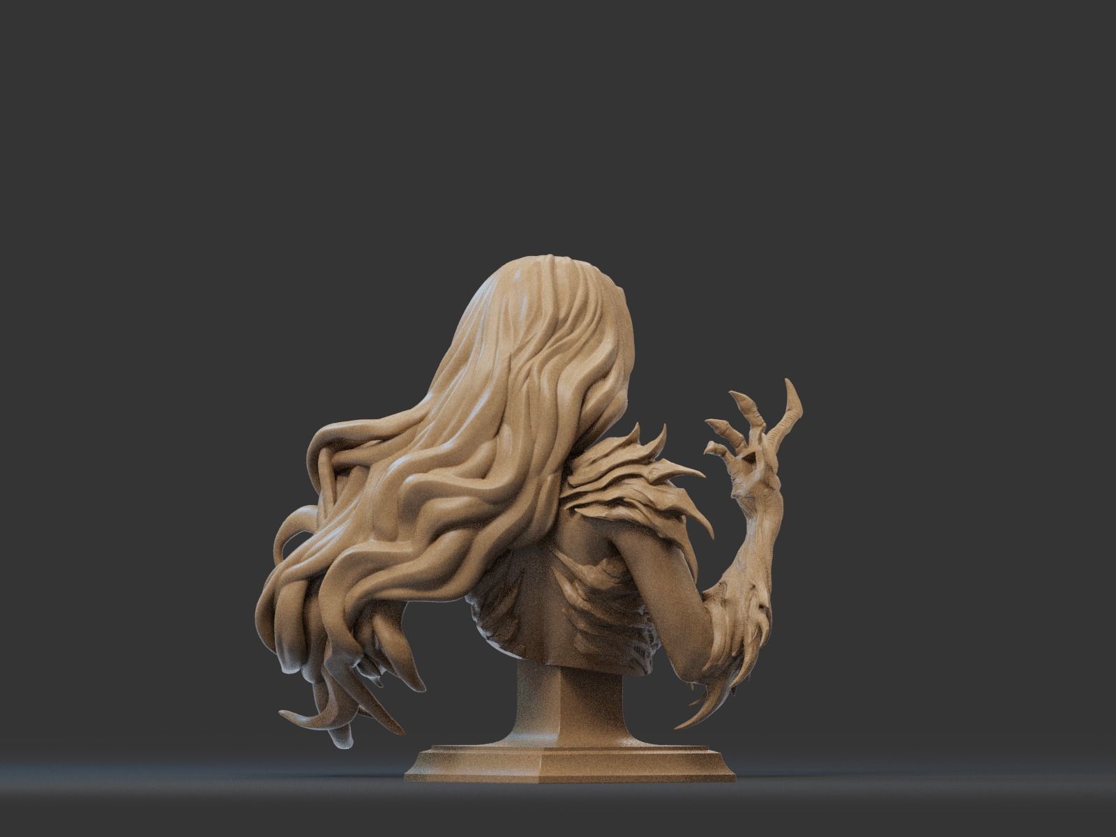 SARA PEZZINI - WITCHBLADE Bust 3D PRINT 3D print model_4