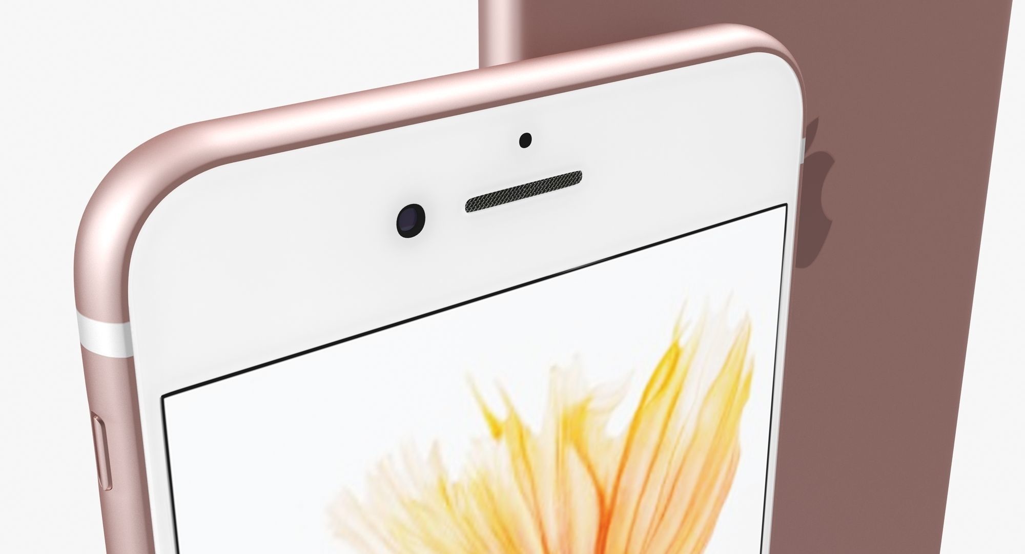 iPhone 6S And 6S Plus Rose Gold Low-poly 3D model_3
