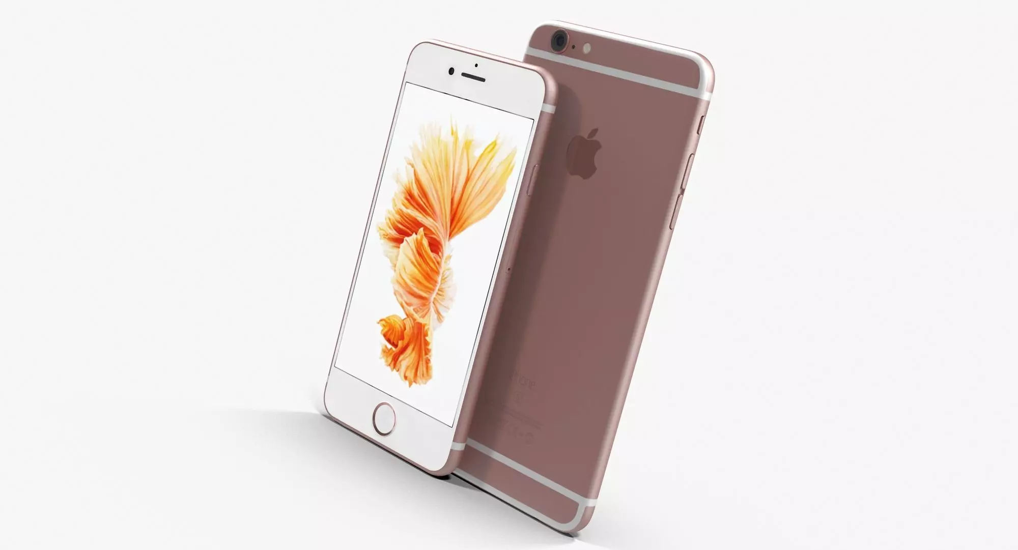 iPhone 6S And 6S Plus Rose Gold Low-poly 3D model_0