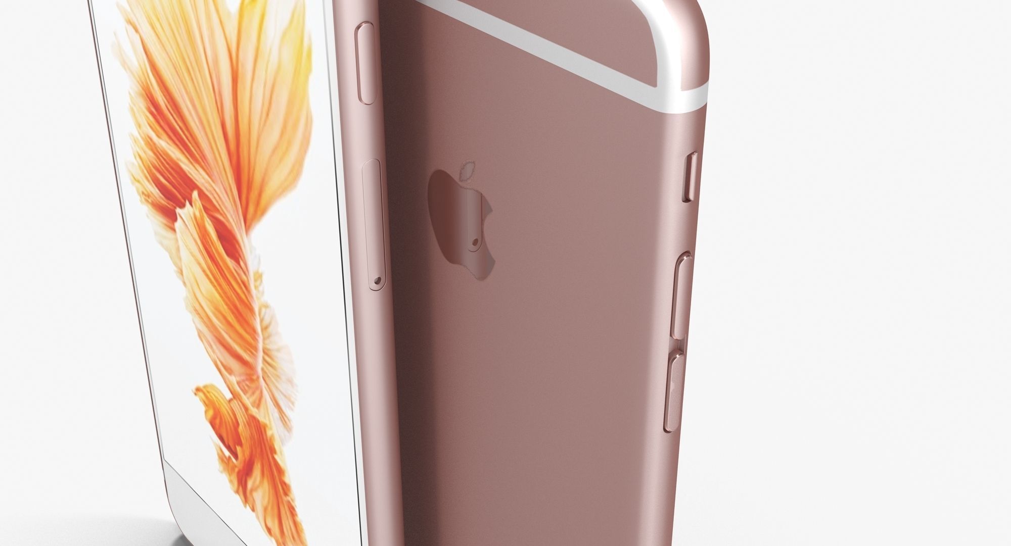 iPhone 6S And 6S Plus Rose Gold Low-poly 3D model_2