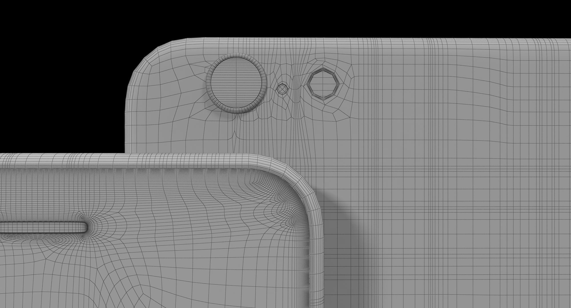 iPhone 6S And 6S Plus Rose Gold Low-poly 3D model_26