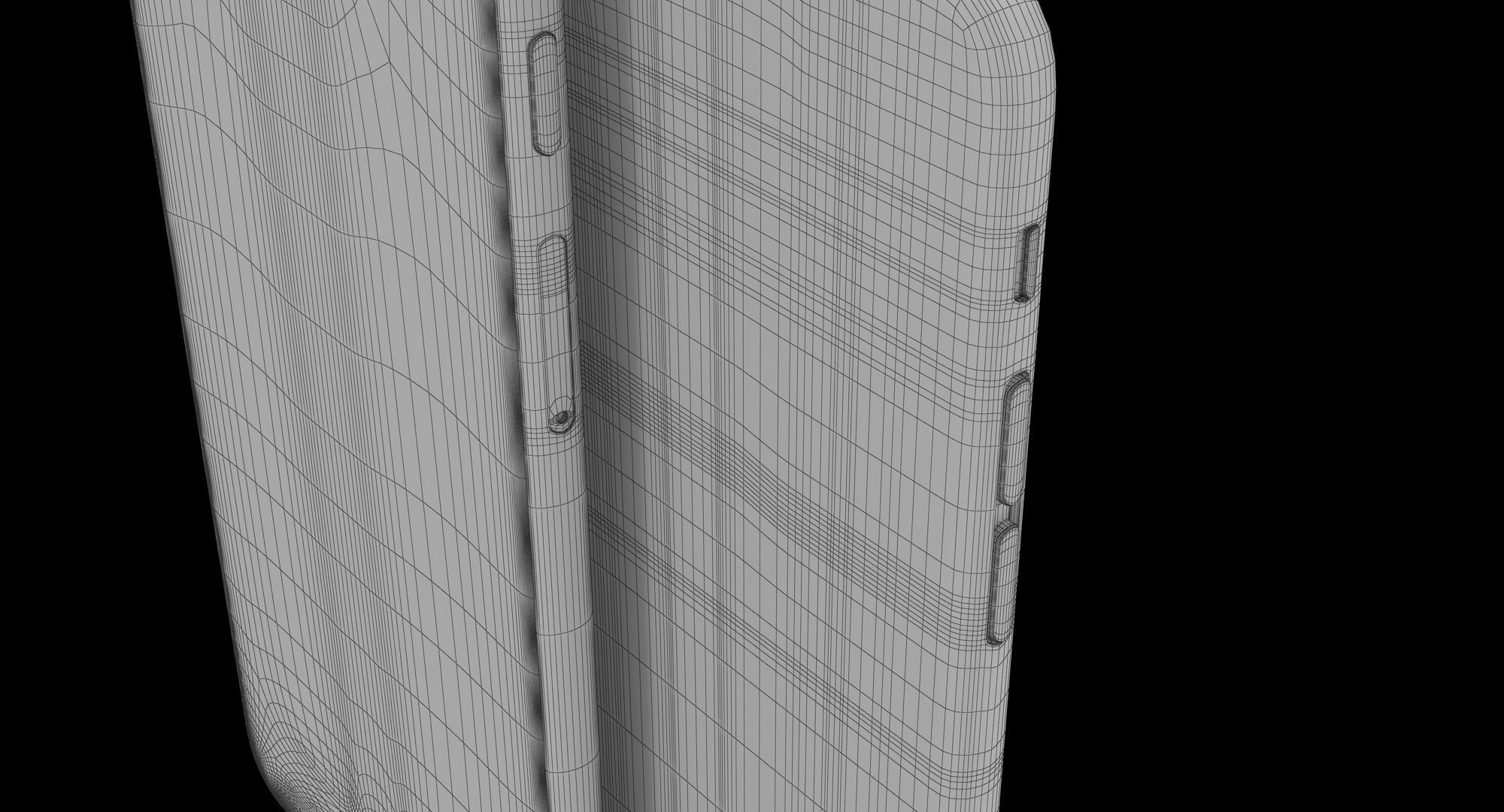 iPhone 6S And 6S Plus Rose Gold Low-poly 3D model_20