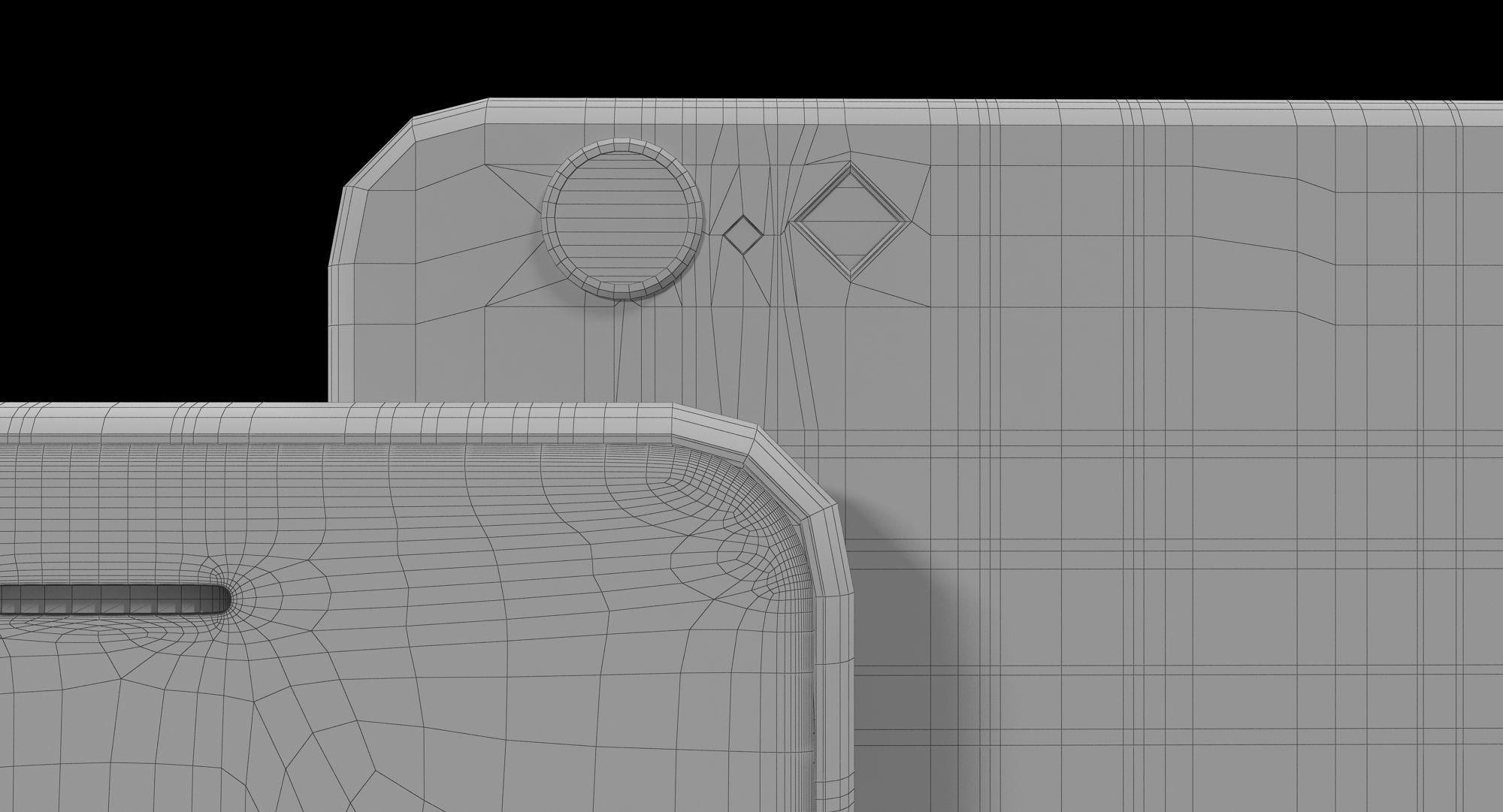 iPhone 6S And 6S Plus Rose Gold Low-poly 3D model_25