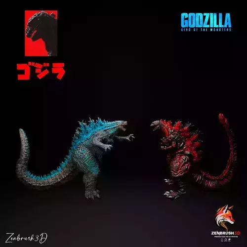 GODZILLA VS SHIN GODZILLA DUO PACK - 3D PRINT
