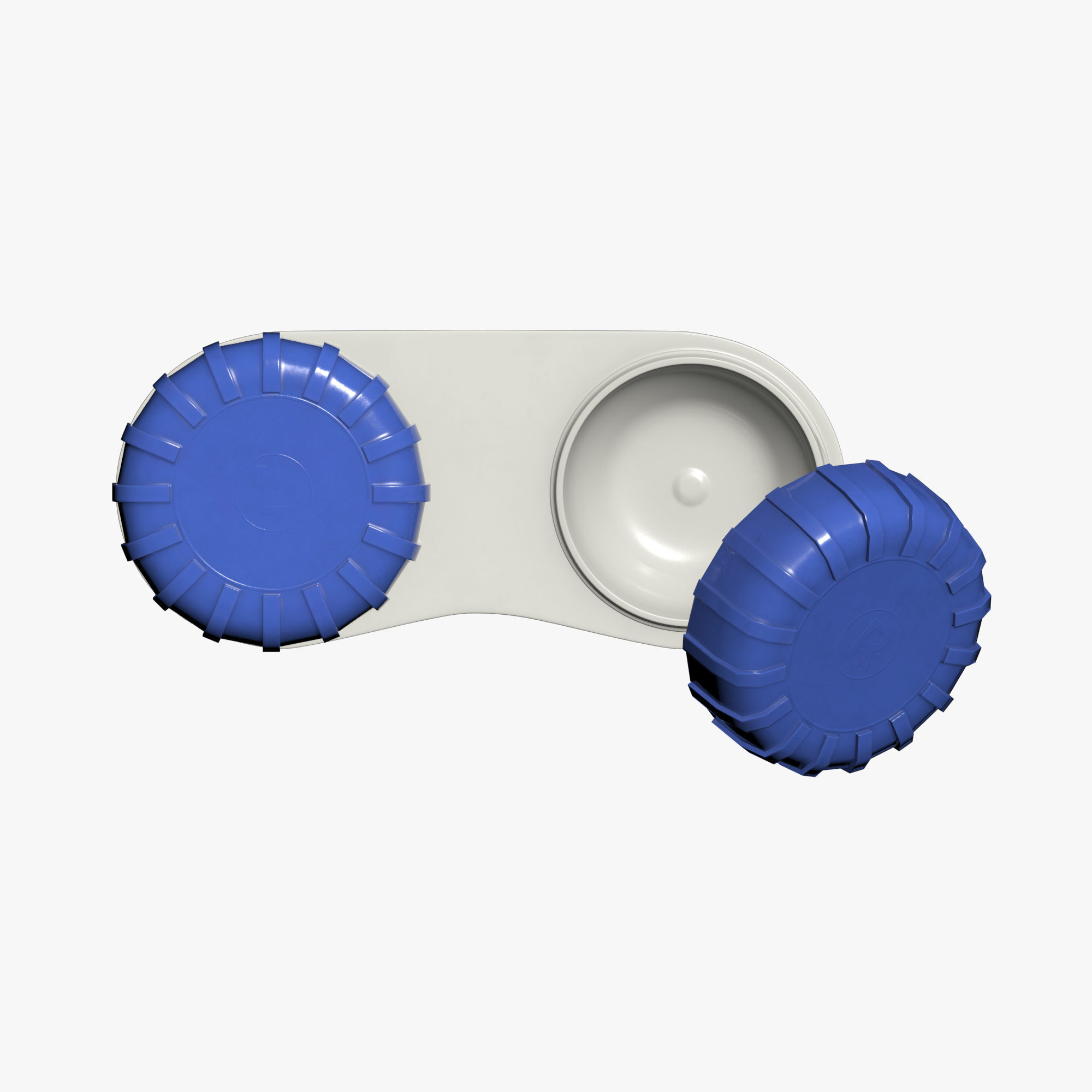 Contact lens case 3D model_4