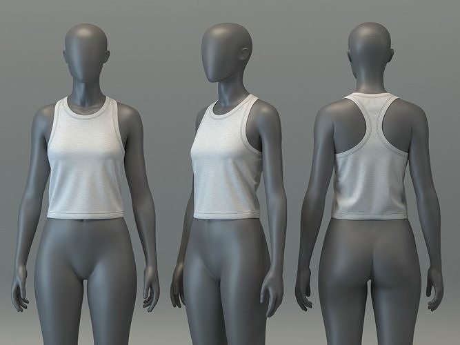 Racerback Tank 3D model