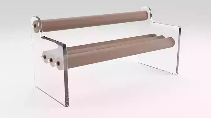 Sofa in an unusual style with soft upholstery in brown tones