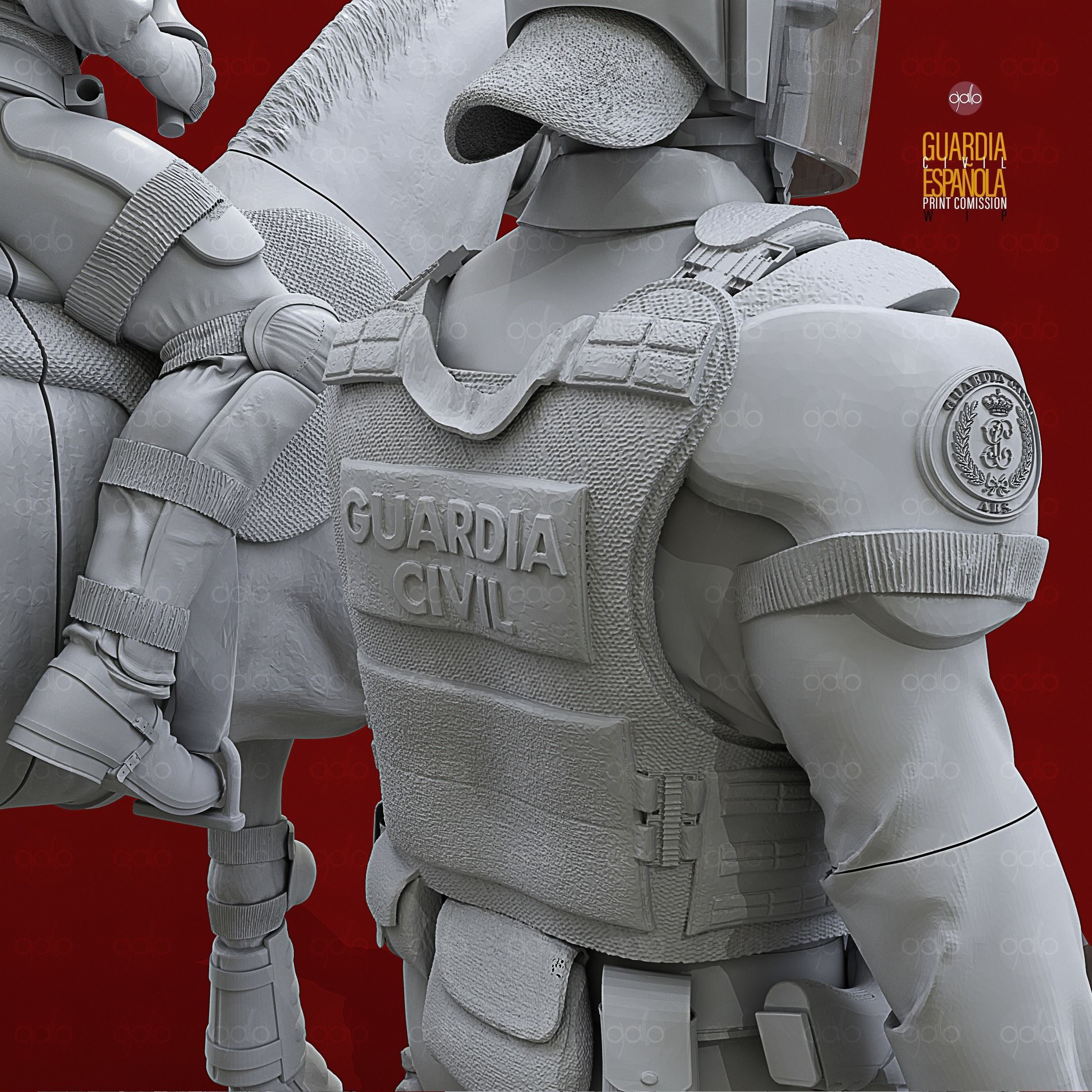 GUARDIA CIVIL  ESPANOL 3D print model_4