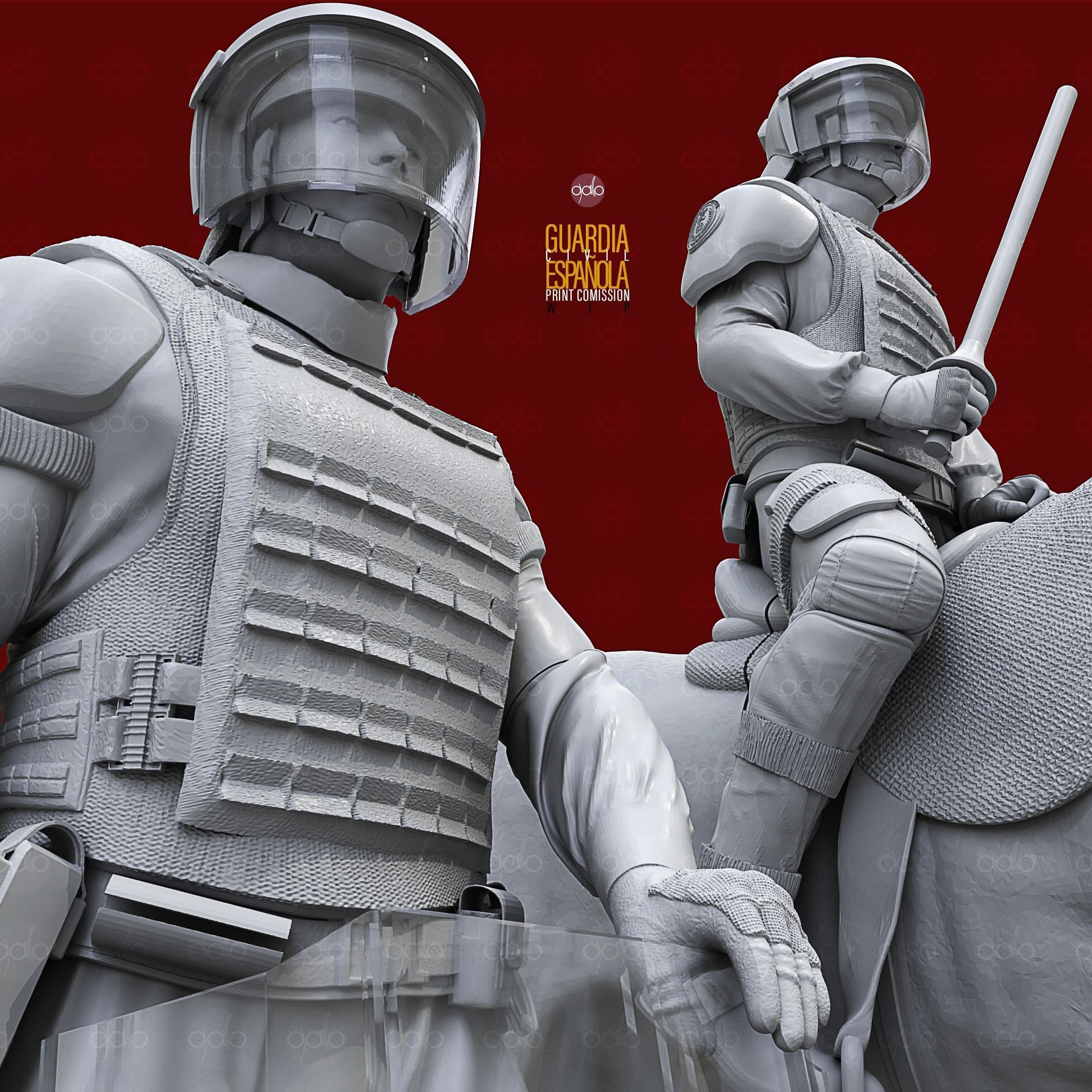 GUARDIA CIVIL  ESPANOL 3D print model_2