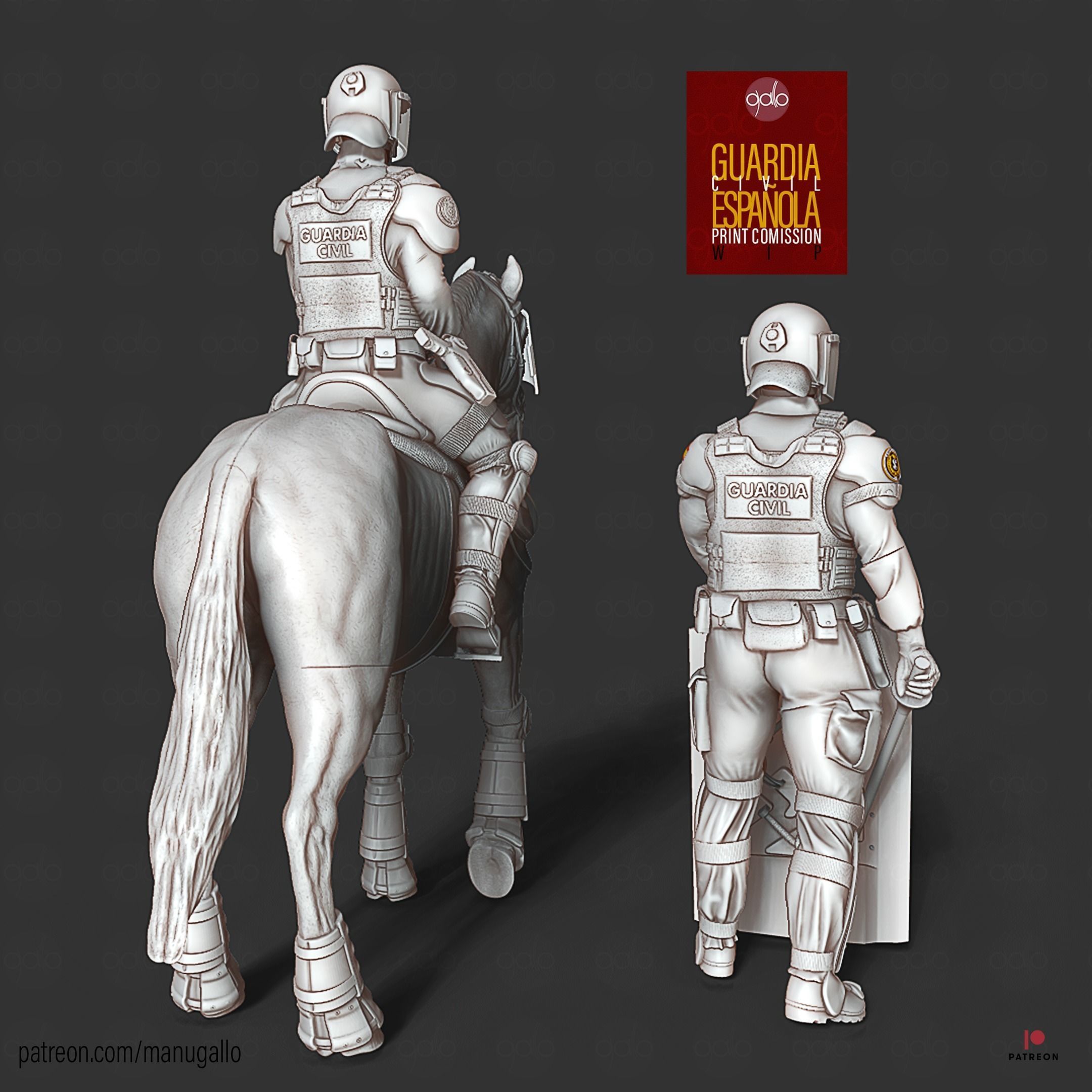GUARDIA CIVIL  ESPANOL 3D print model_6