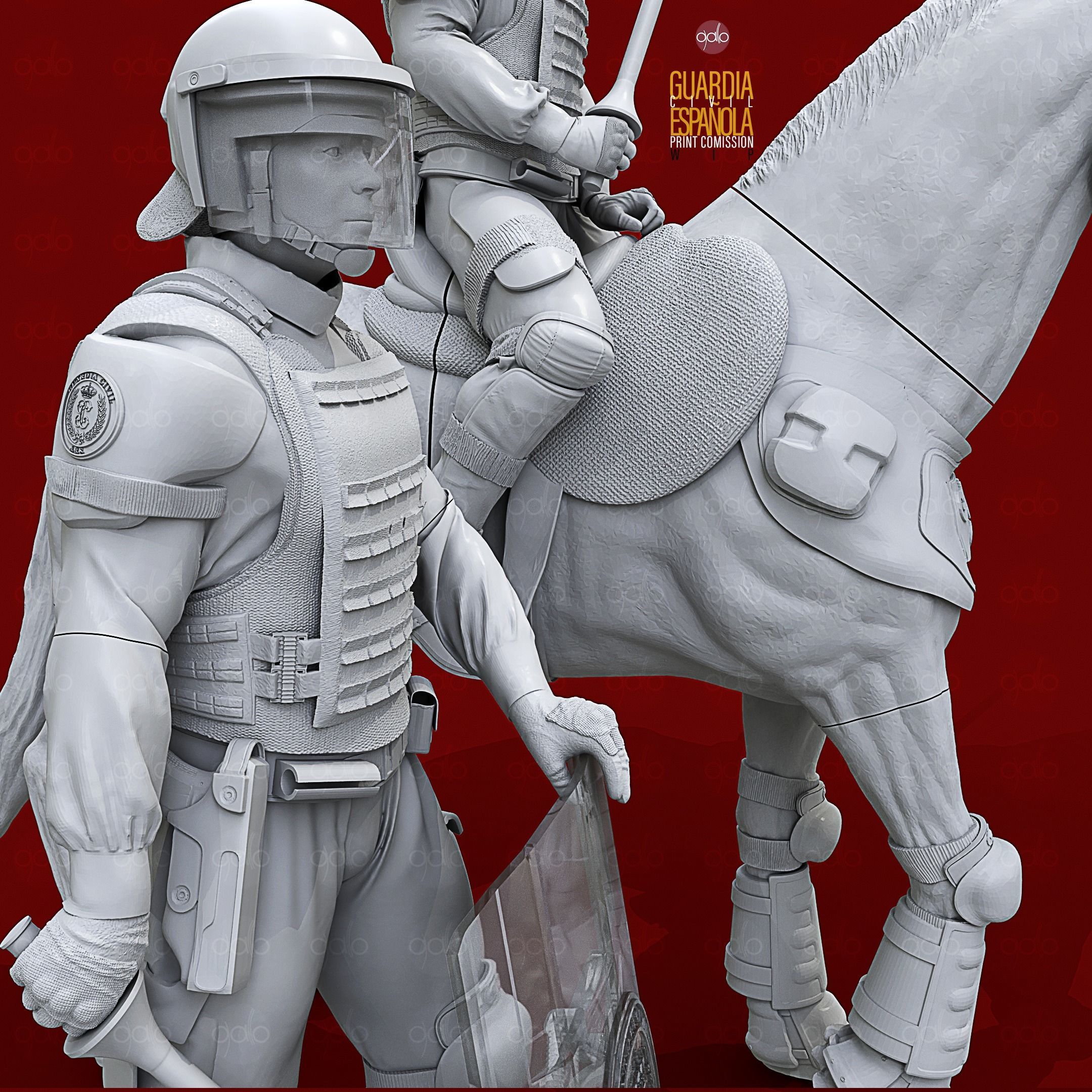 GUARDIA CIVIL  ESPANOL 3D print model_5