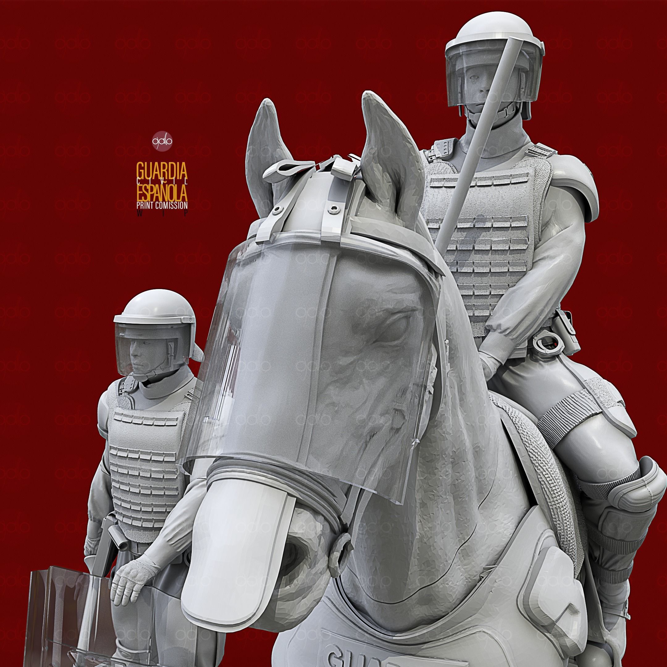 GUARDIA CIVIL  ESPANOL 3D print model_3