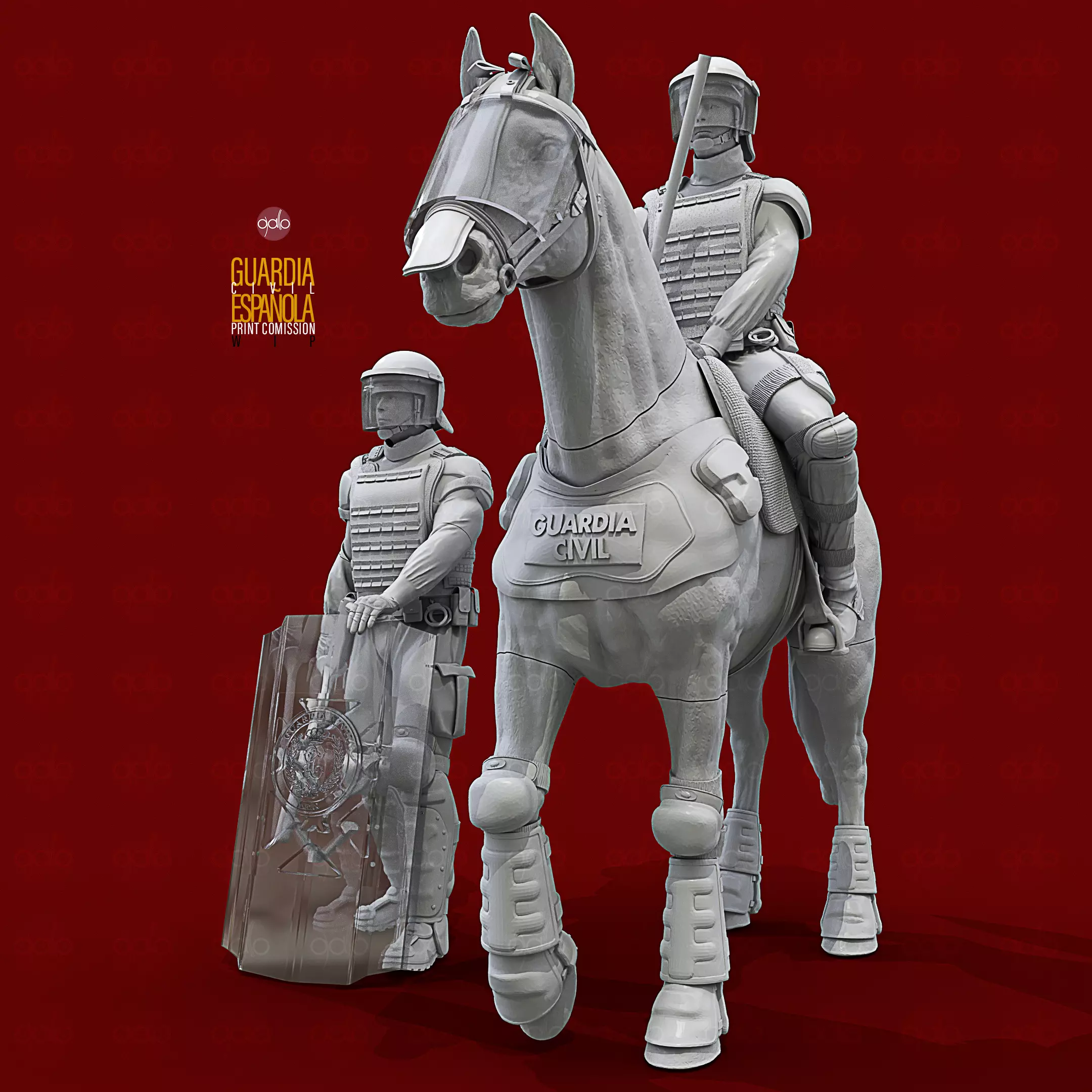 GUARDIA CIVIL  ESPANOL 3D print model_0