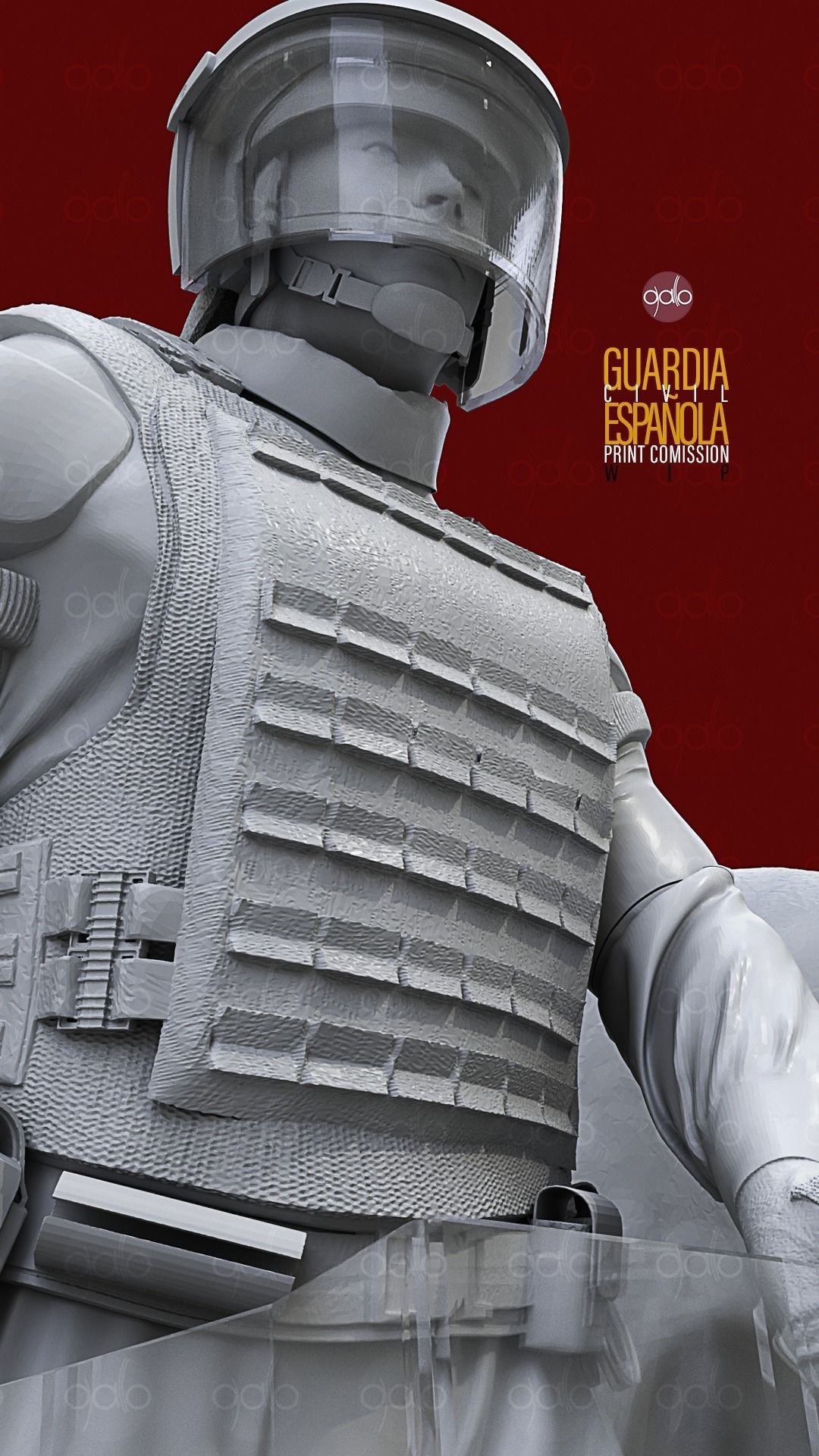 GUARDIA CIVIL  ESPANOL 3D print model_7