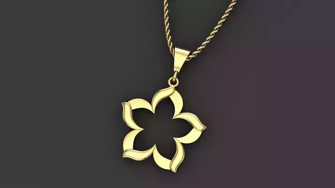 1 flower pendant