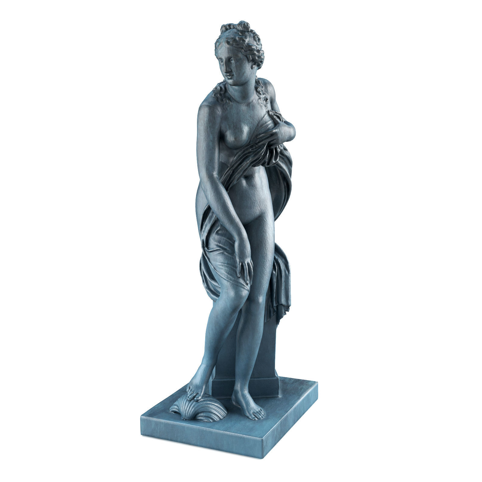 Venus from Waves sculpture Low-poly 3D model_1