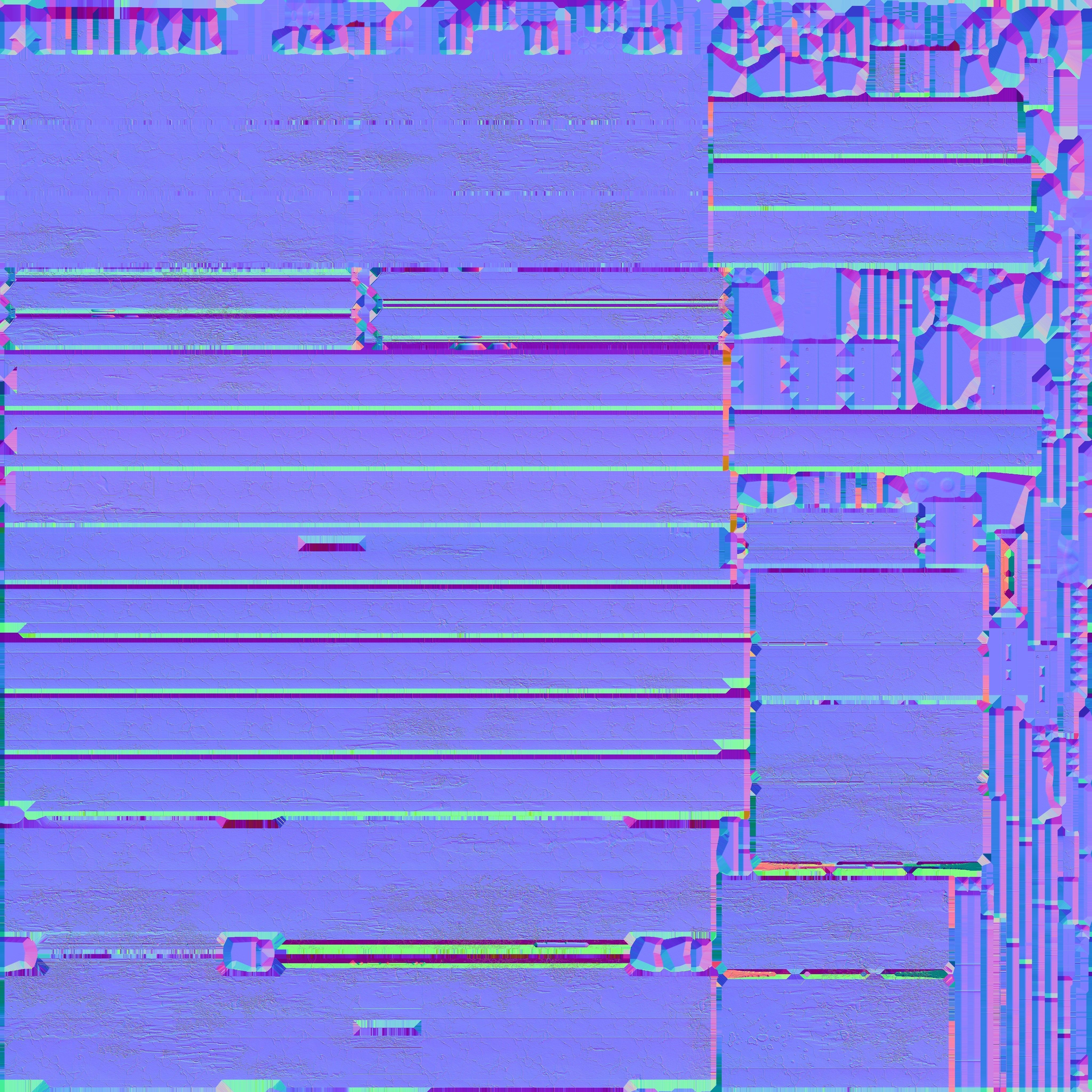 Old Door with broken window Low-poly 3D model_7