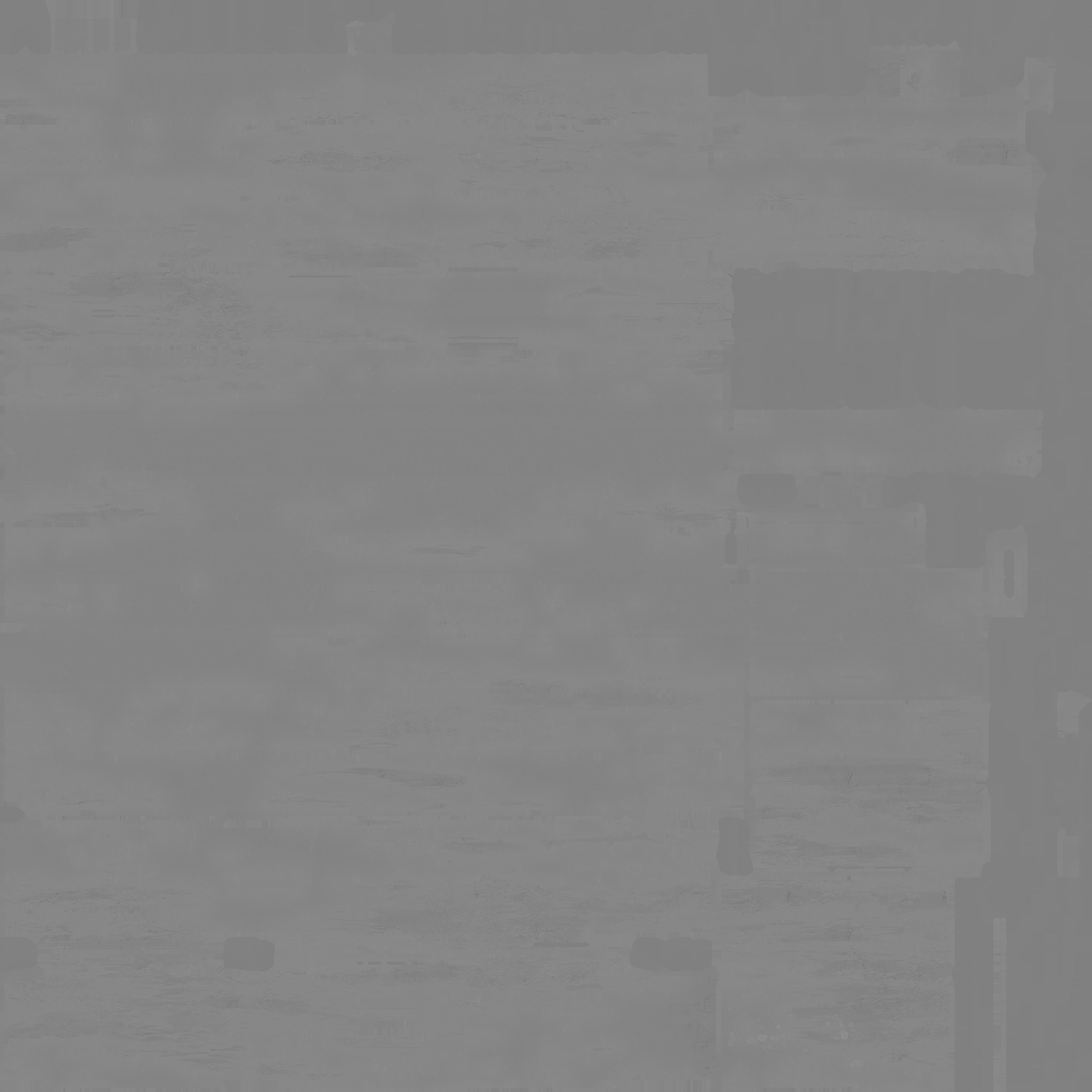 Old Door with broken window Low-poly 3D model_6