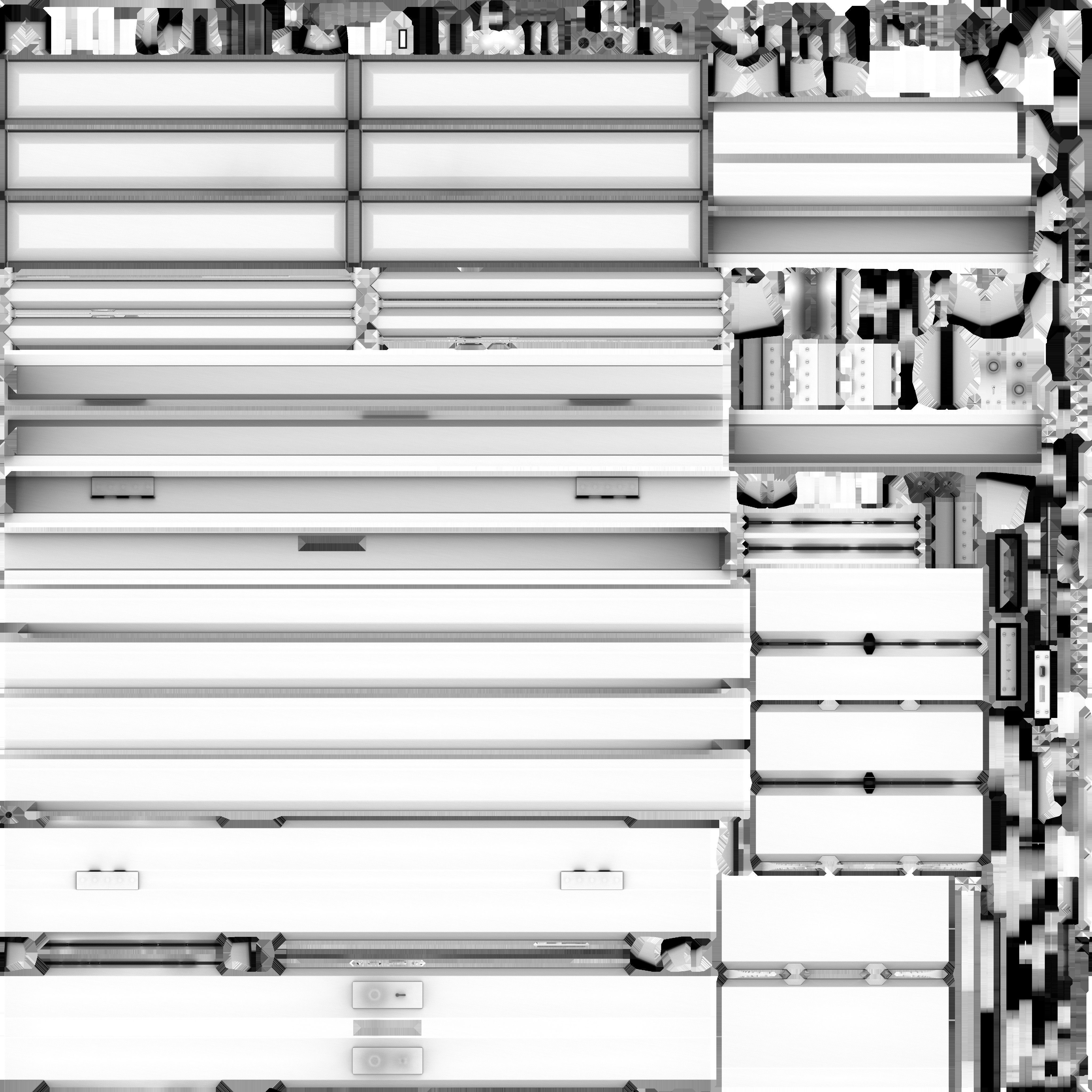 Old Door with broken window Low-poly 3D model_11