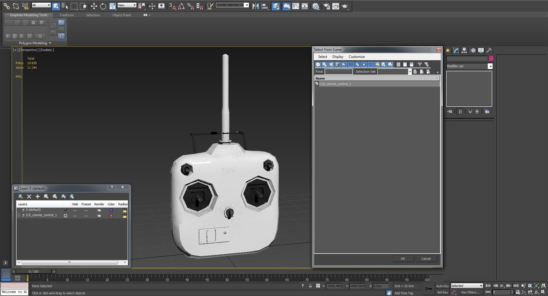 DJI Phantom Remote Control 5 8GHz Low-poly 3D model_40